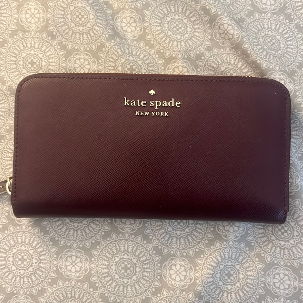 Burgundy Red Kate Spade Wallet